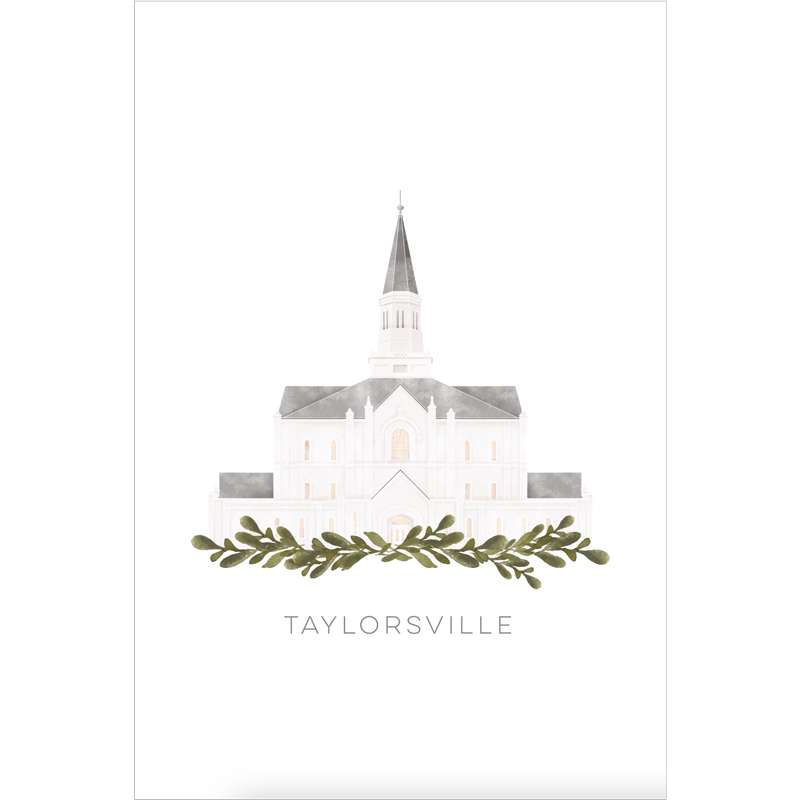Taylorsville Utah Temple (13x16 Framed Paper Print), , large image number 2