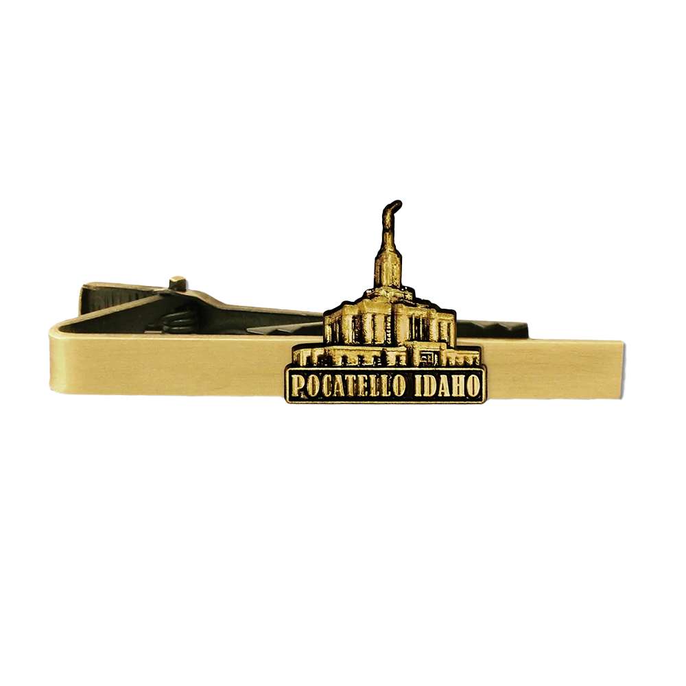 Pocatello Temple Gold Tie Bar