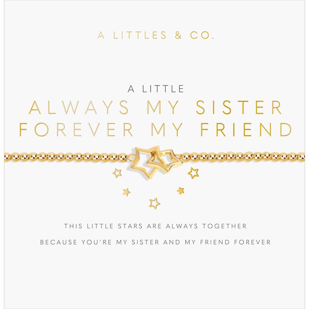 Always My Sister, Forever My Friend Bracelet