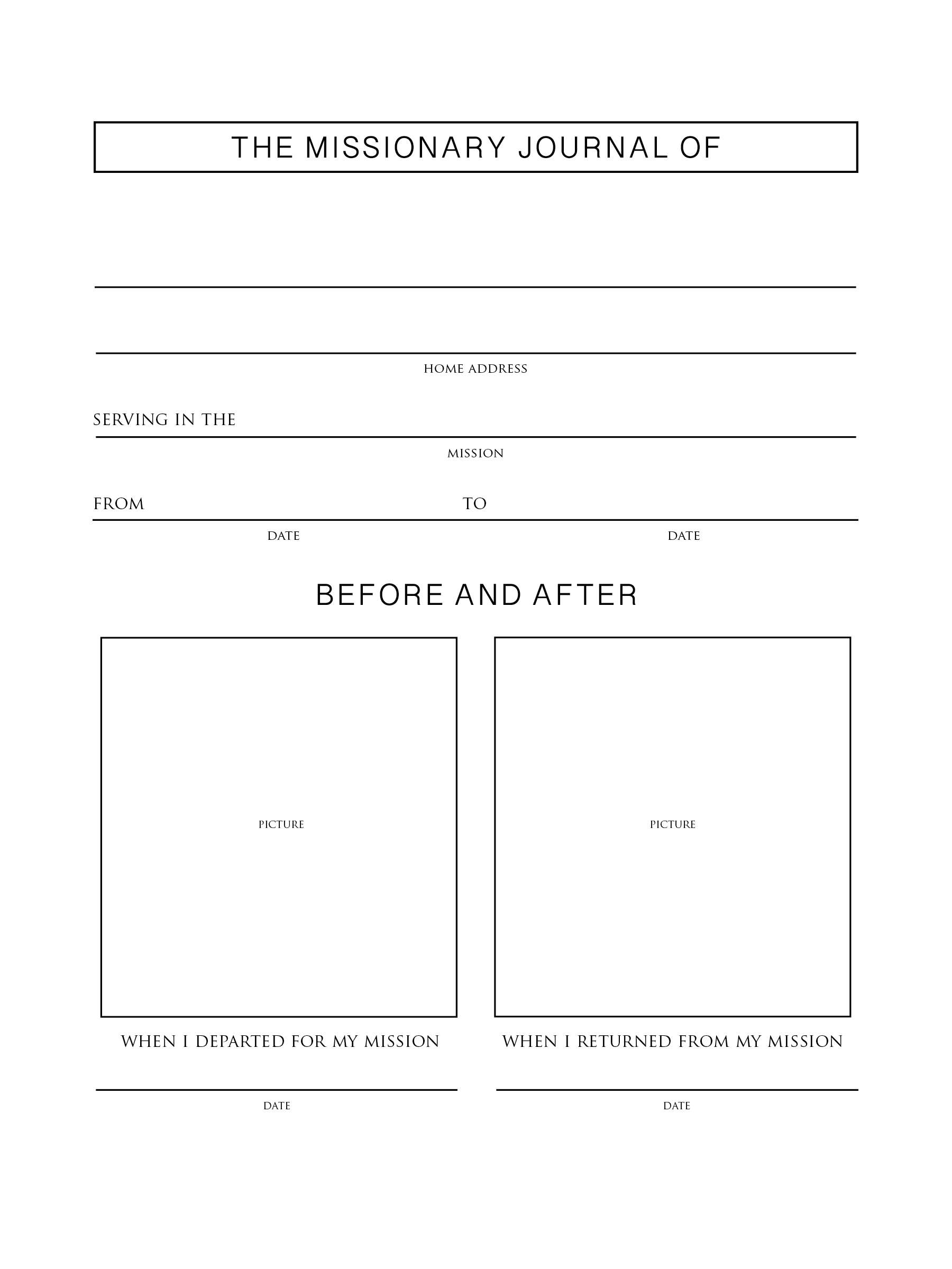 Called to Serve Light Blue Linen Missionary Journal, , large