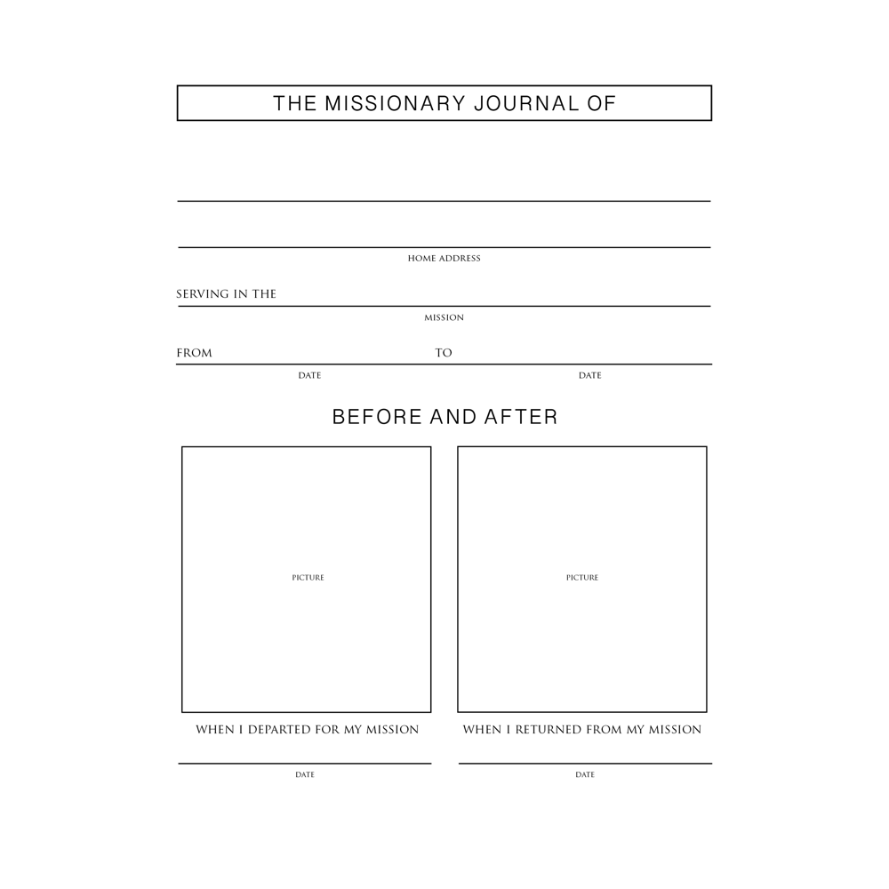 Called to Serve Light Blue Linen Missionary Journal, , large