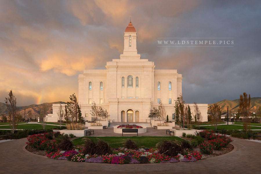 Deseret Peak Utah Temple - A Firm Foundation Print