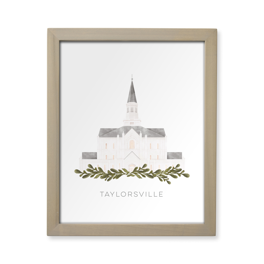Taylorsville Utah Temple (13x16 Framed Paper Print), , large image number 0