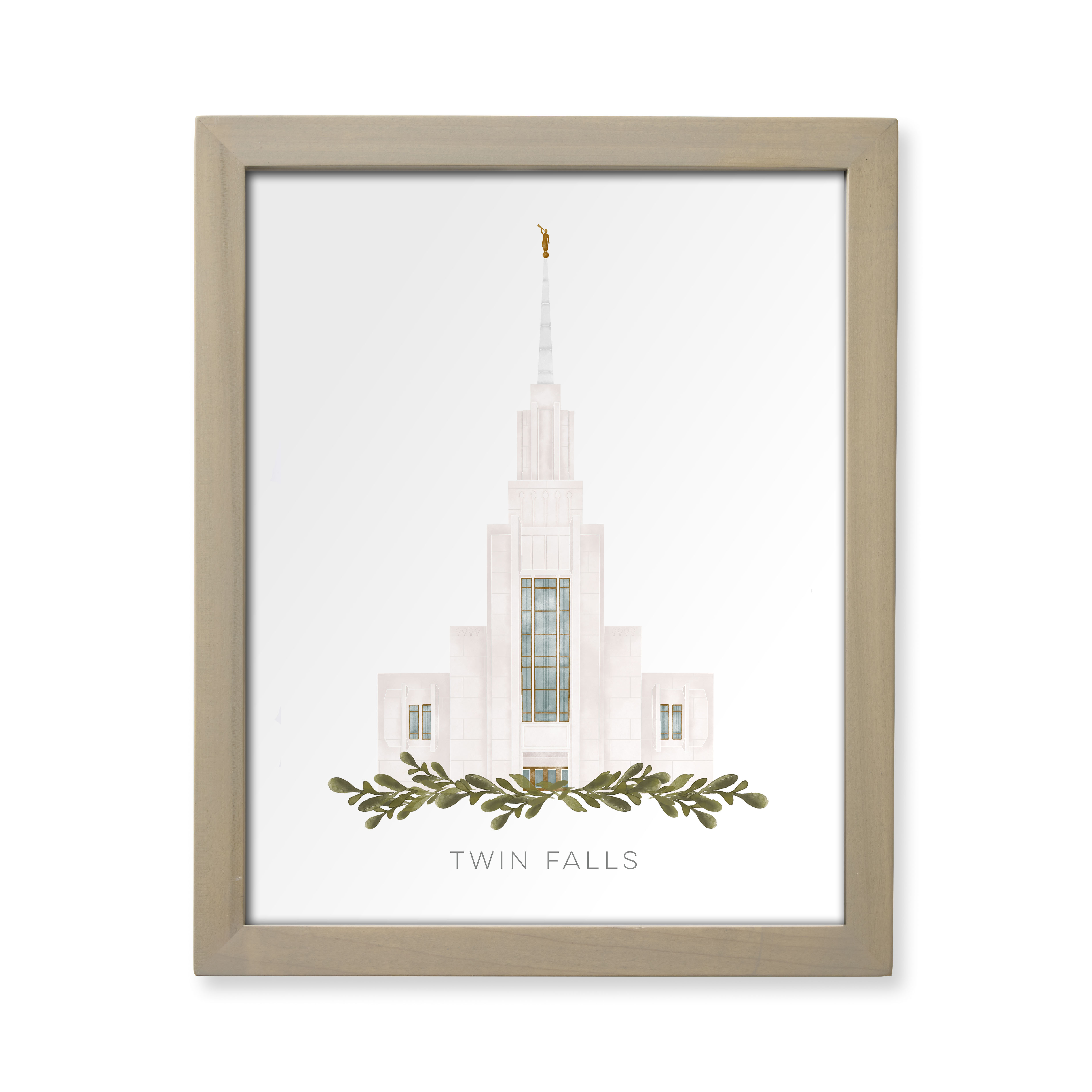 Twin Falls Idaho Temple (13x16 Framed Paper Print)