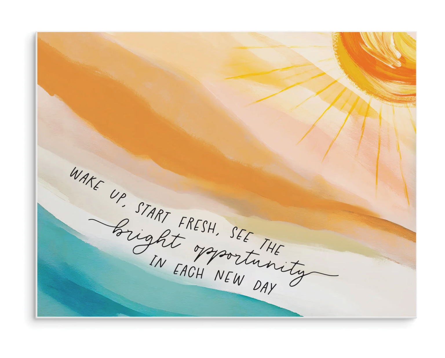 Bright Opportunity in Each Day (16x12 Canvas Plaque), , large