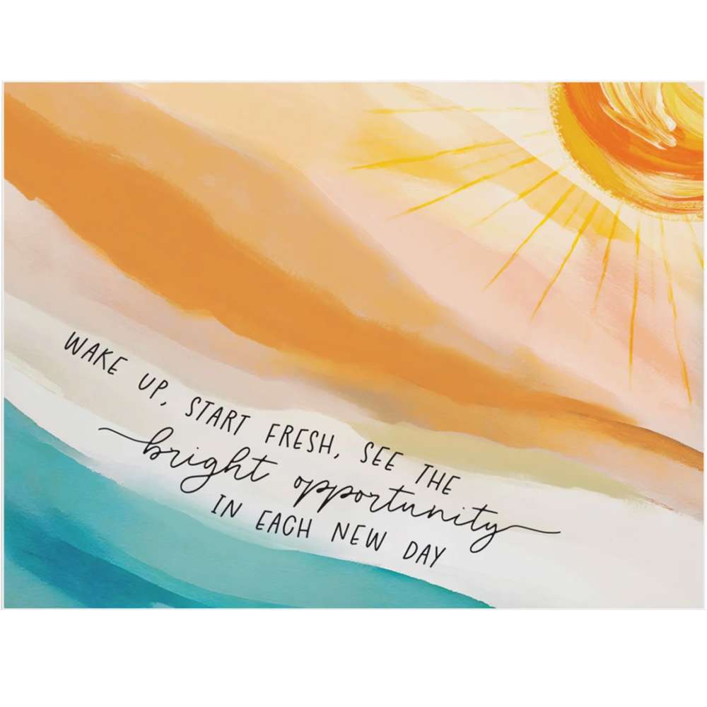 Bright Opportunity in Each Day (16x12 Canvas Plaque)