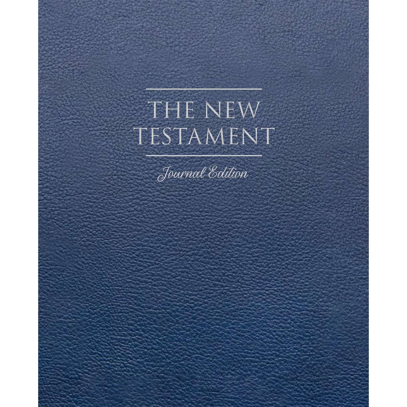 The New Testament, Journal Edition, Faux Leather Blue (No Index)