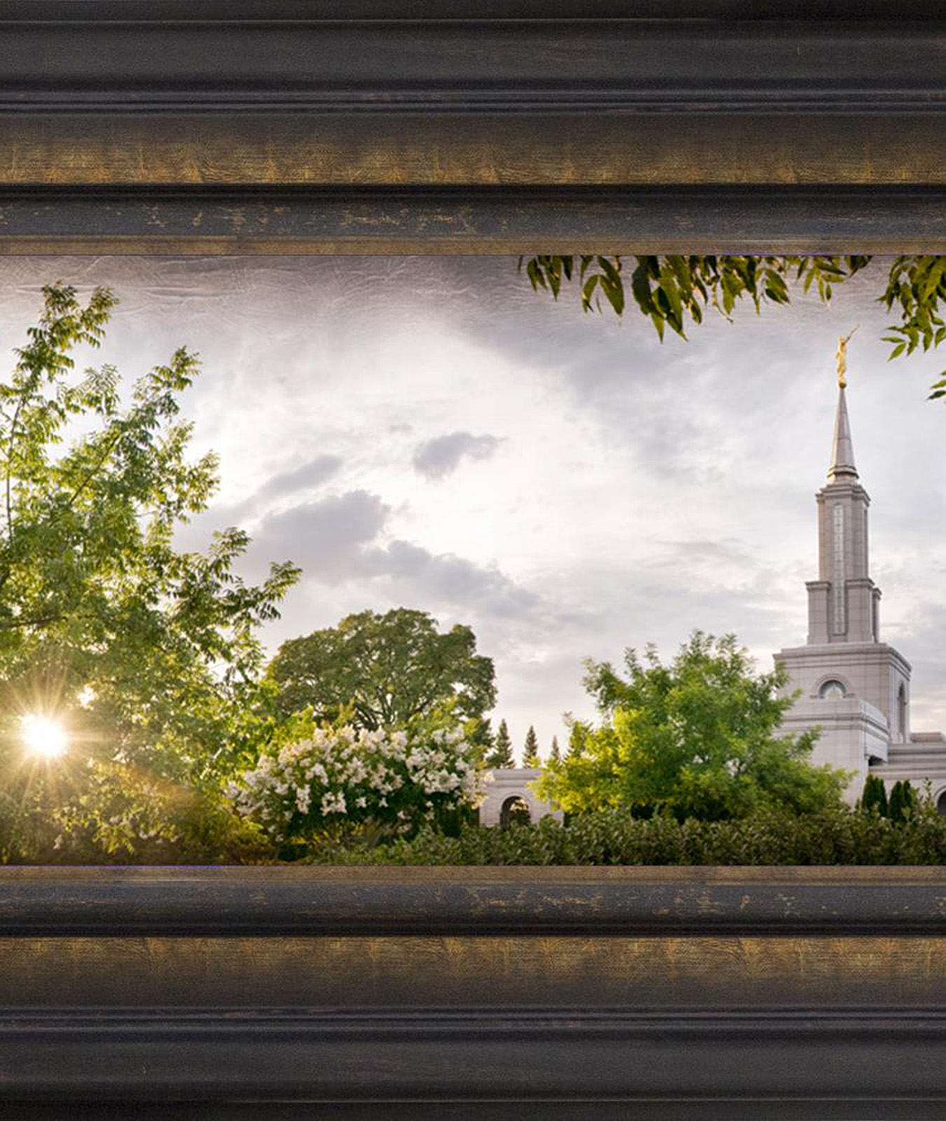 Sacramento Temple, the Day Dawn is Breaking (19x48 Canvas Framed Art), , large image number 3
