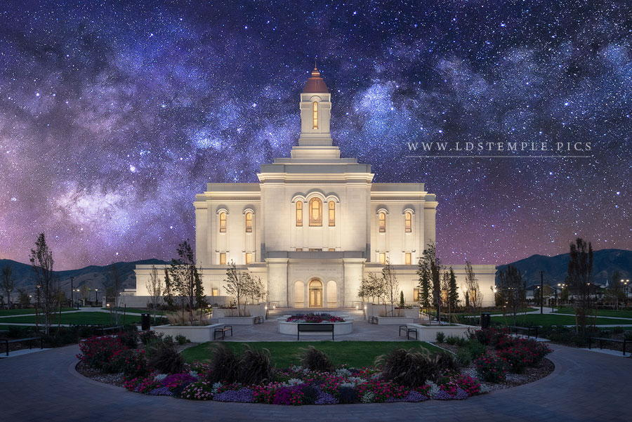 Deseret Peak Utah Temple - For Eternity Print