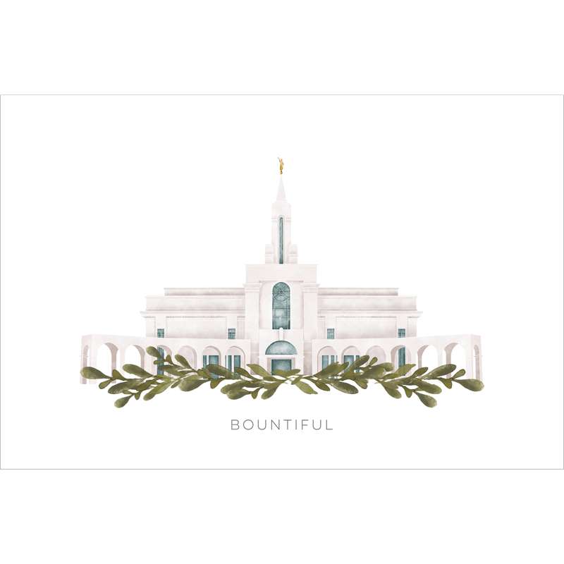 Bountiful Utah Temple (11x13 Framed Art), , large image number 3