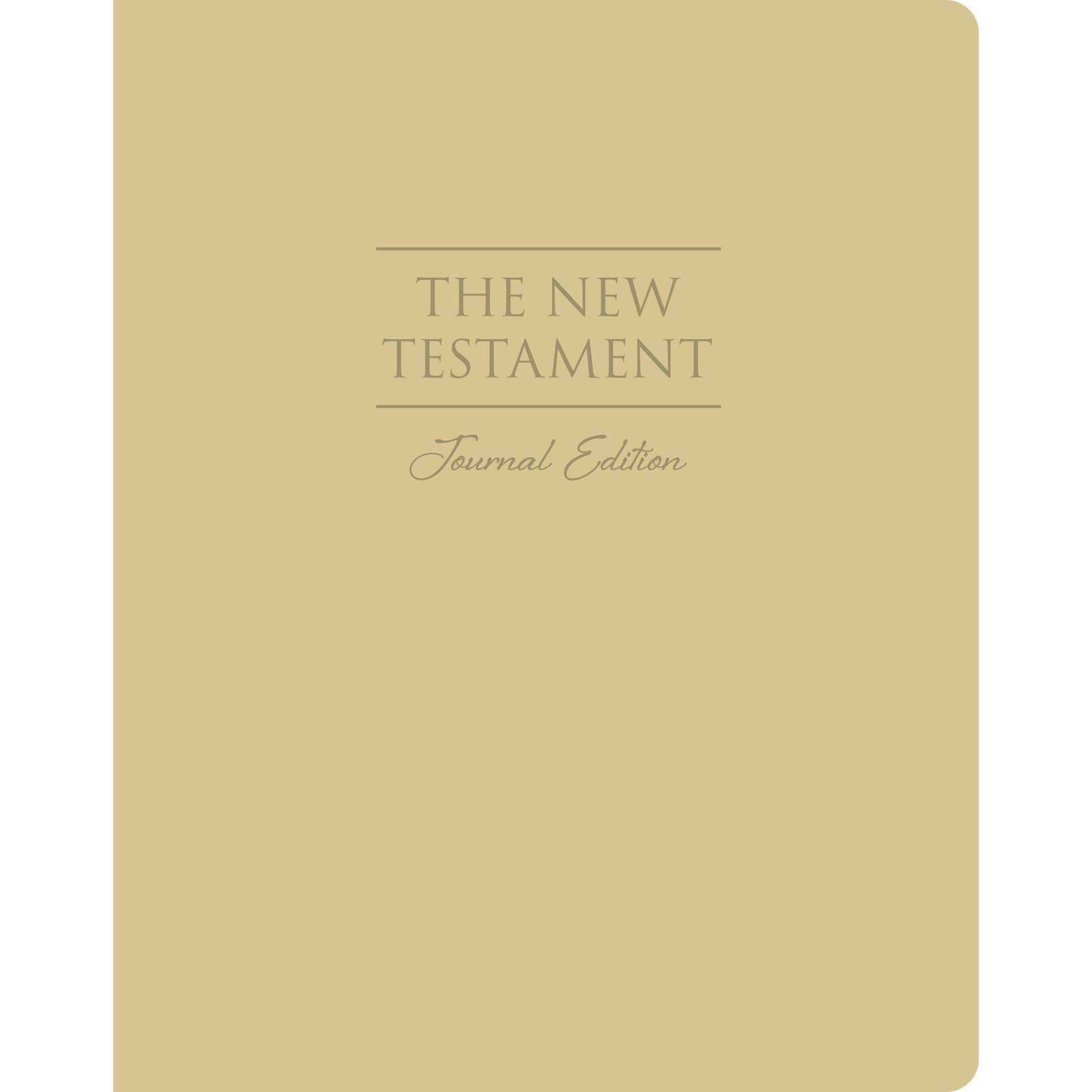 The New Testament, Journal Edition, Large Print Faux Leather (No Index)
