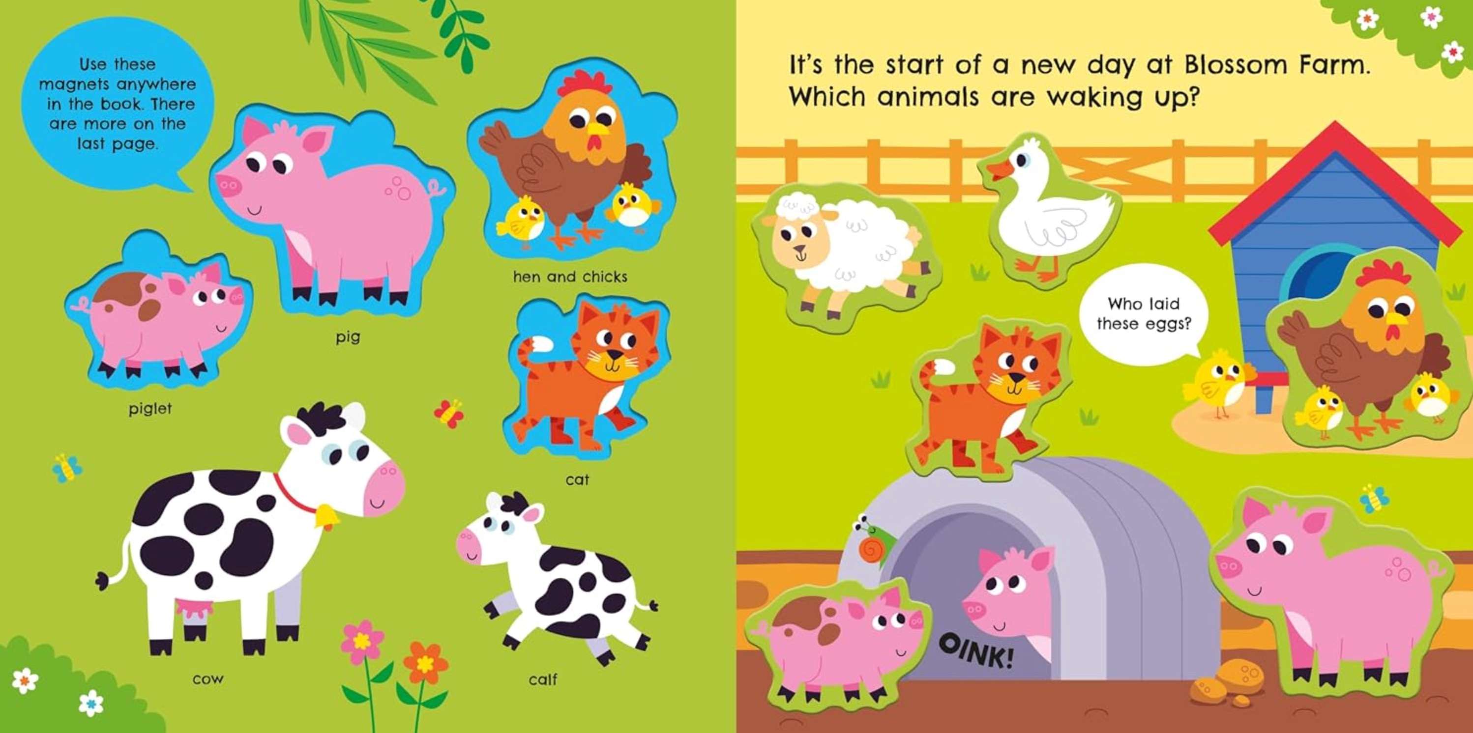 Farm Animals Magnet Book, , large