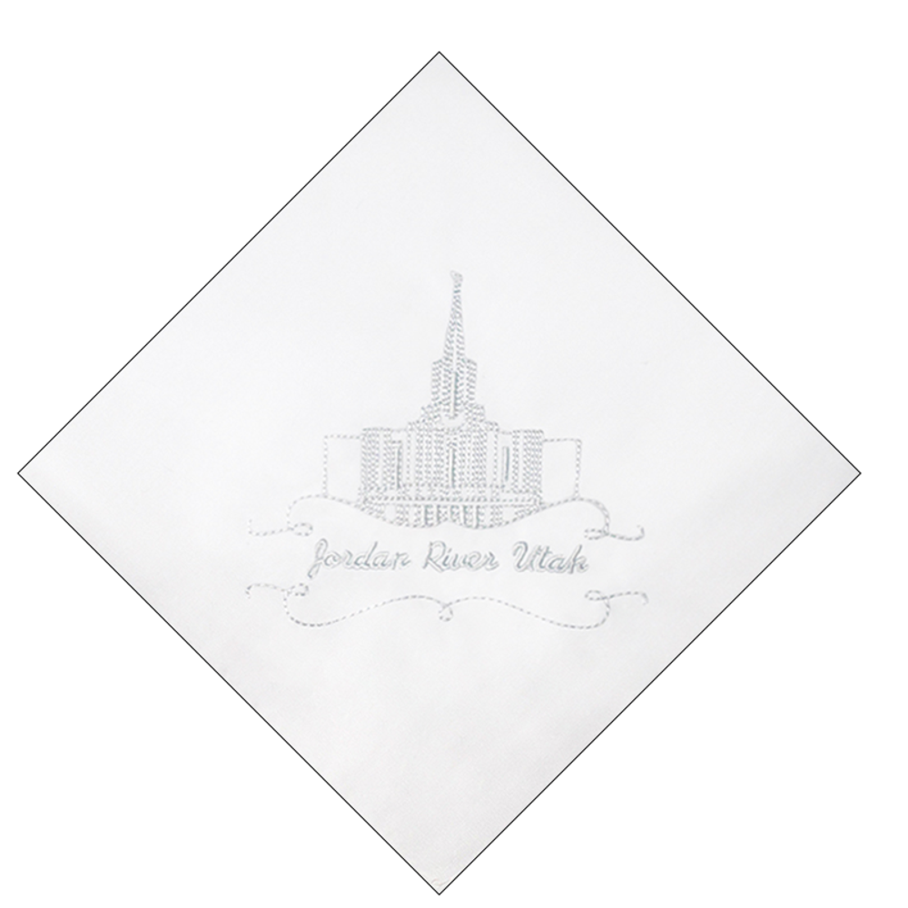 Jordan River Temple Handkerchief,  Jordan River Temple Handkerchief