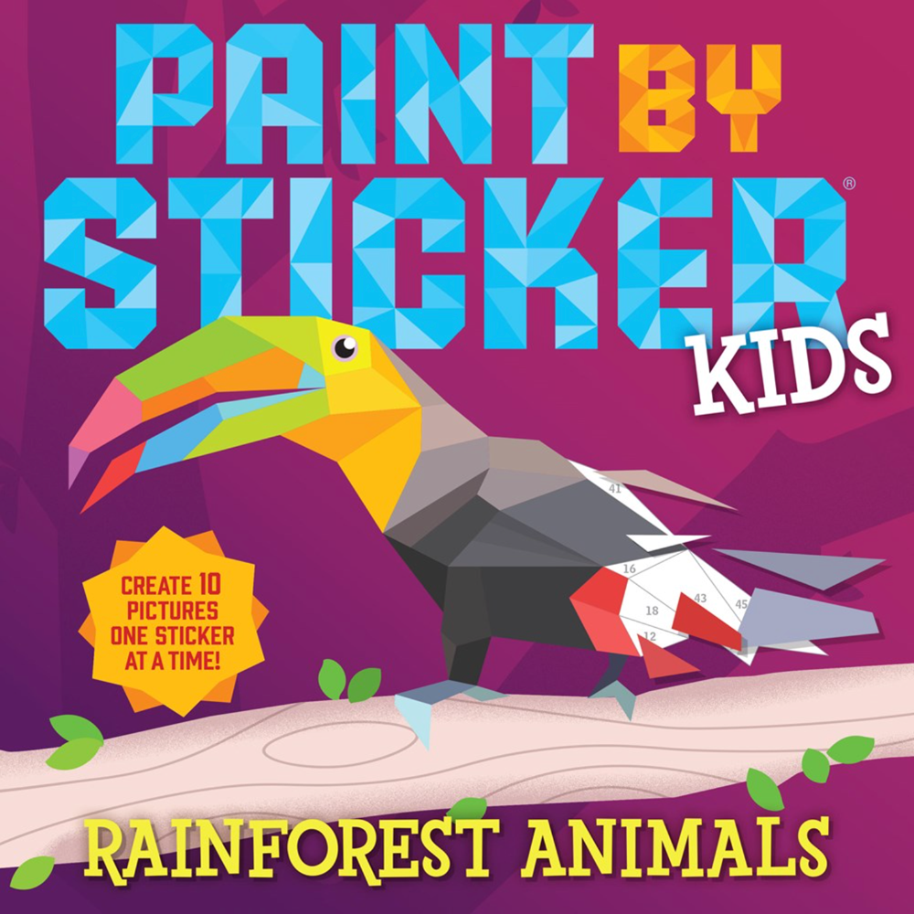 Paint by Sticker Kids: Rainforest Animals,  Paint by Sticker Kids: Rainforest Animals