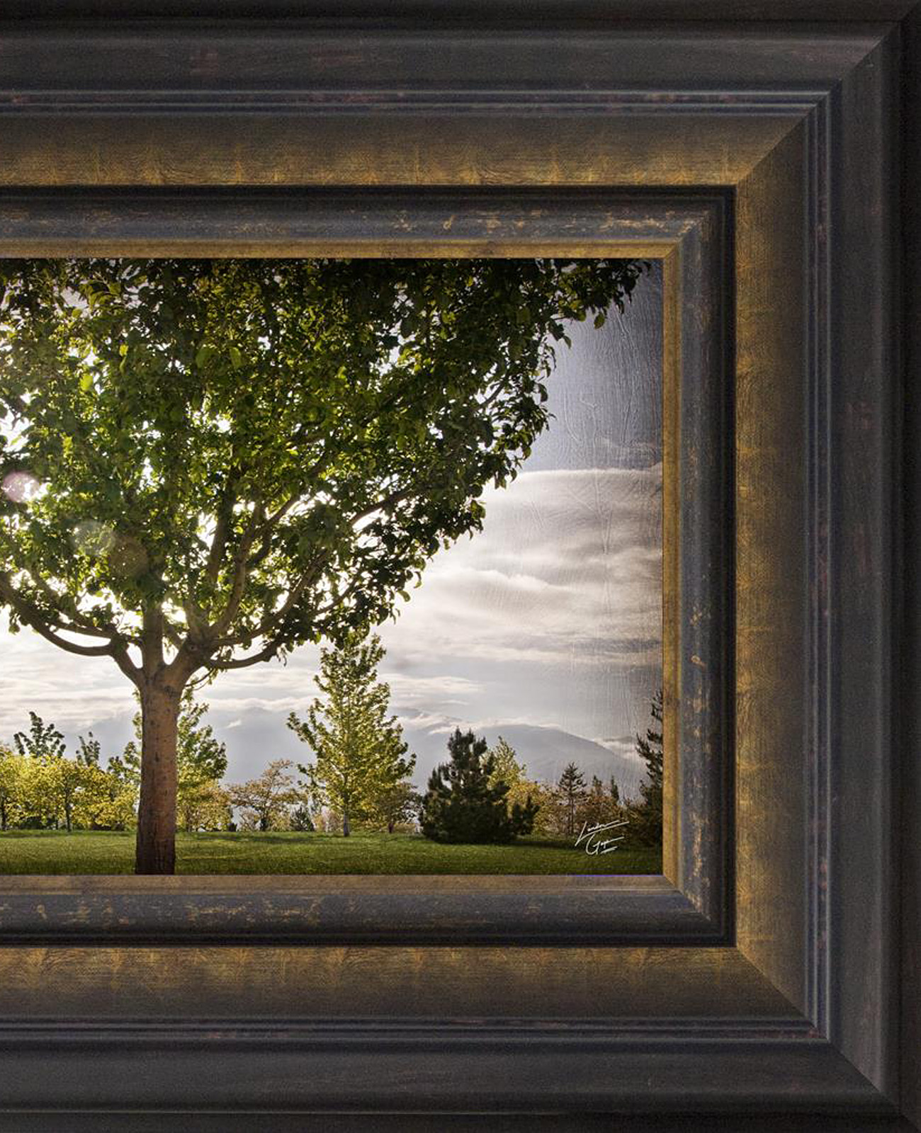 Oquirrh Mountain Temple, the Day Dawn is Breaking (19x48 Canvas Framed Art), , large image number 4