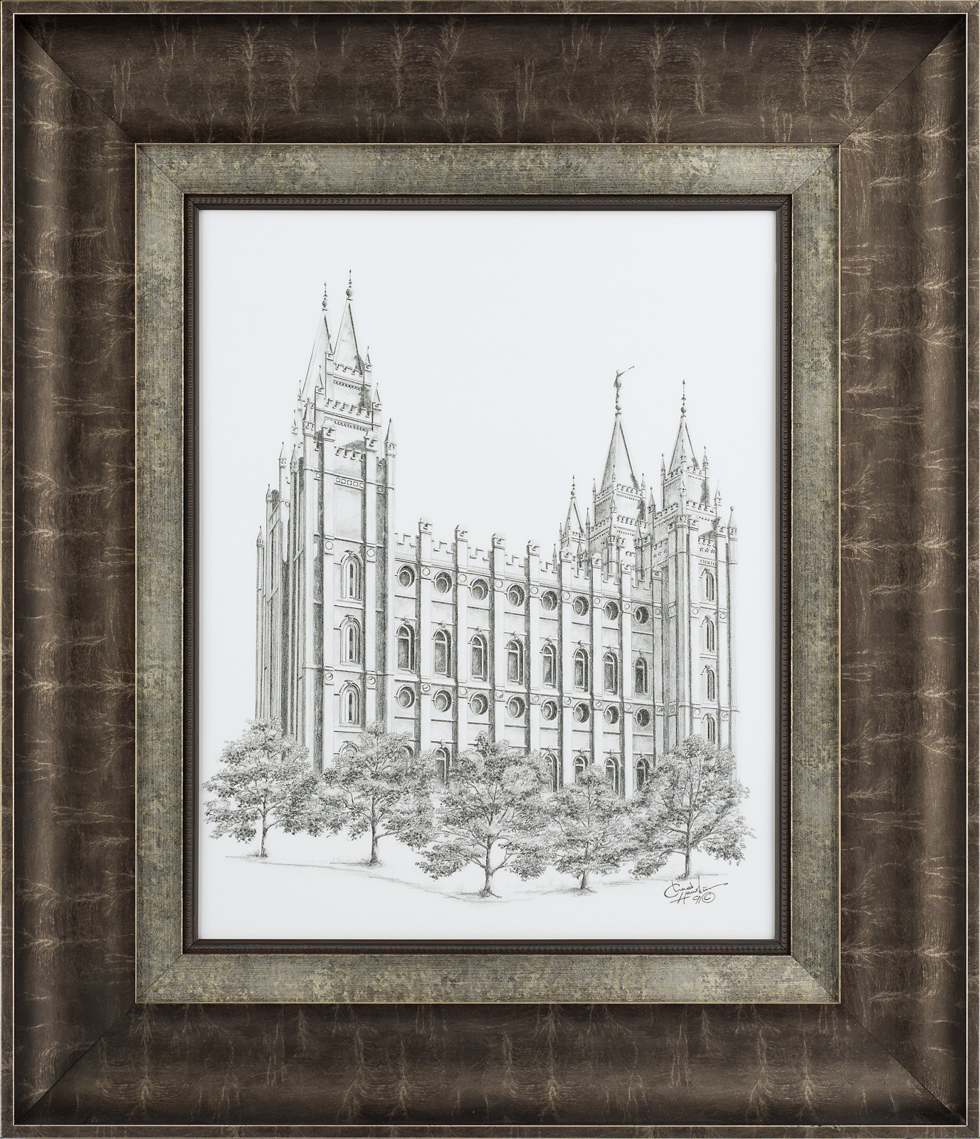 Salt Lake Temple (25x28 Framed Art), , large image number 0
