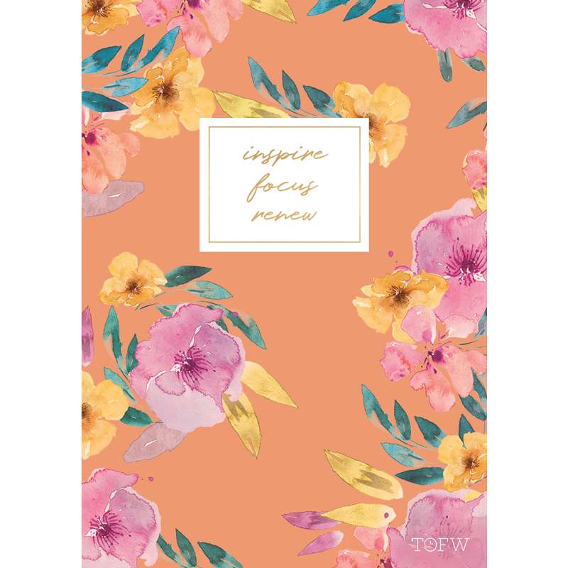 TOFW Classic Slim Floral Journal