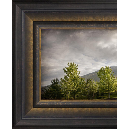 Draper Temple, the Day Dawn is Breaking (19x48 Canvas Framed Art), , large image number 2