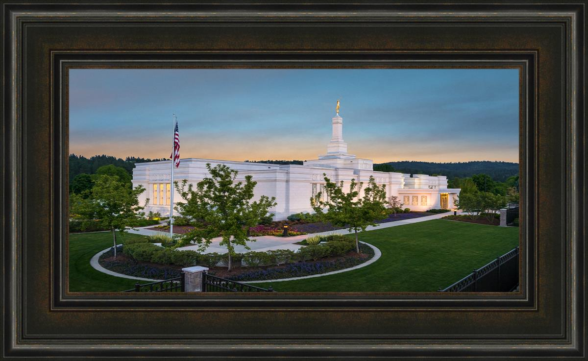 Spokane Temple Peace Be Still (22x36 Framed Art)