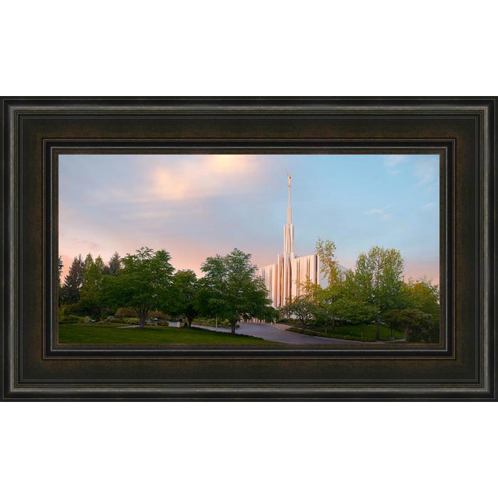 Seattle Temple Peace Be Still (22x36 Framed Art)