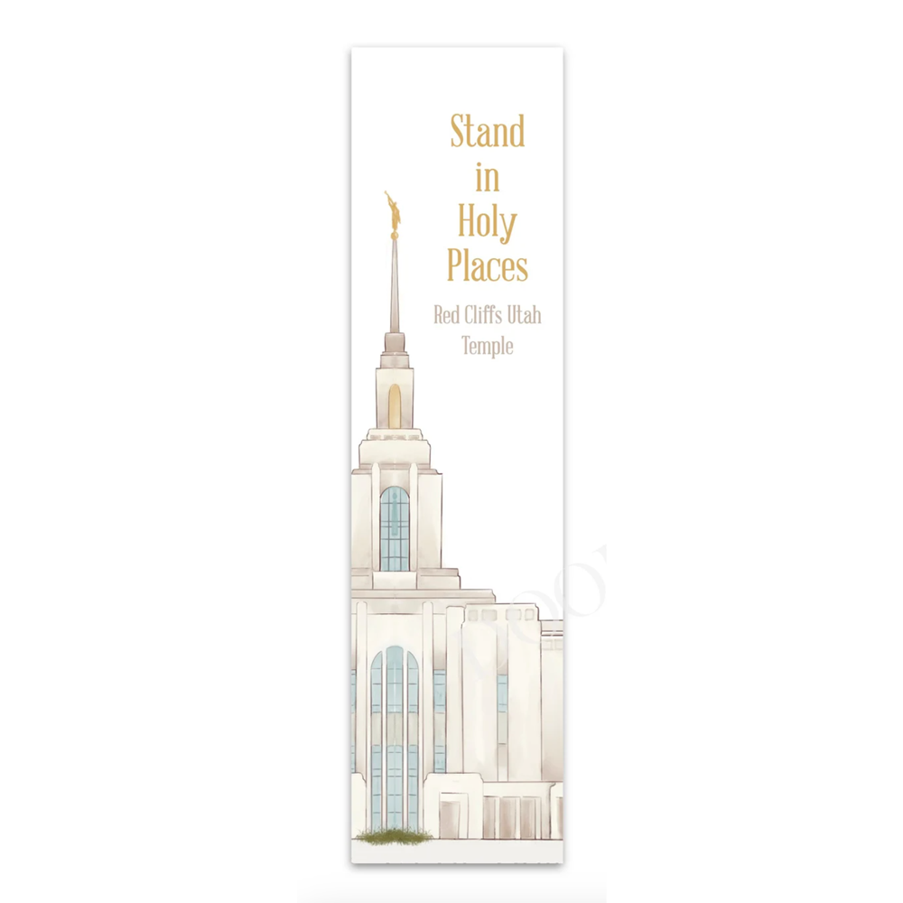 Red Cliffs Utah Temple Bookmark