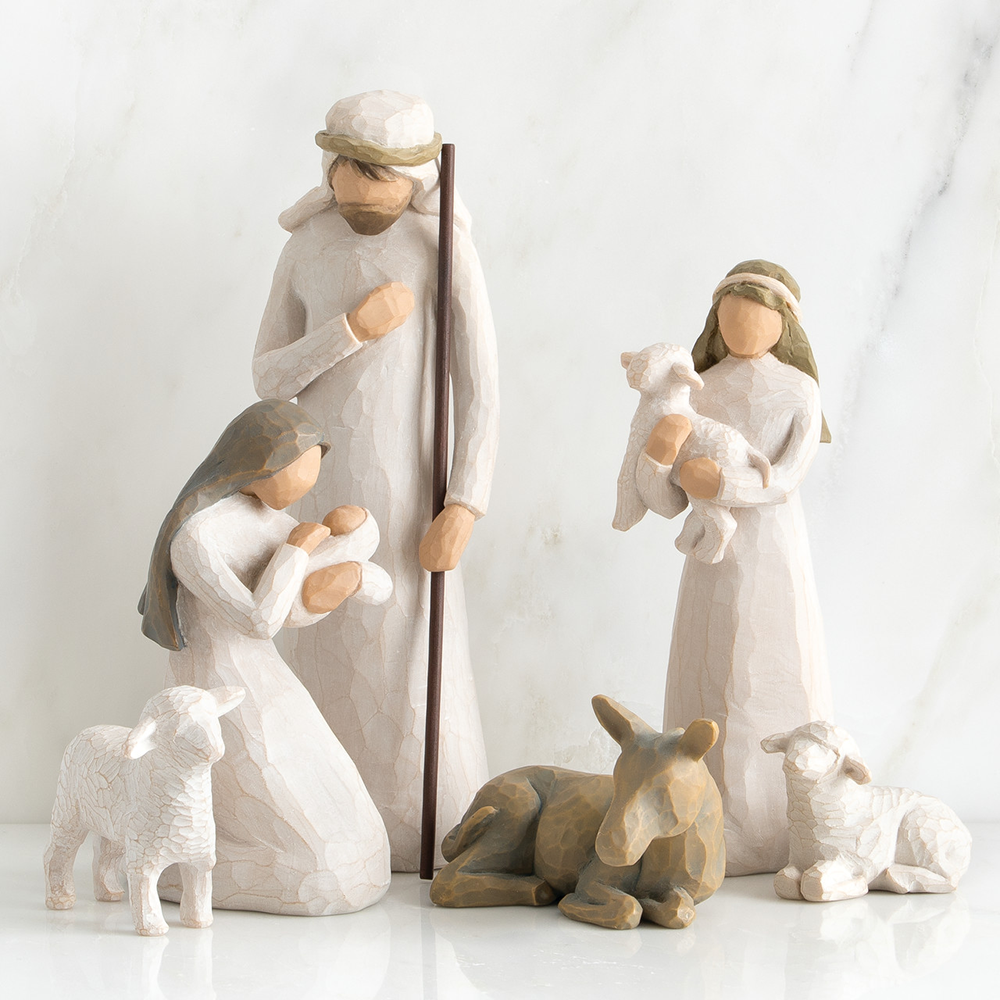 Willow Tree Holy Family Resin Nativity Figurines - WILLOW TREE