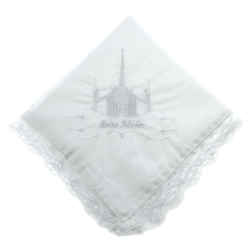 Boise Temple Handkerchief - Lace, , large image number 0