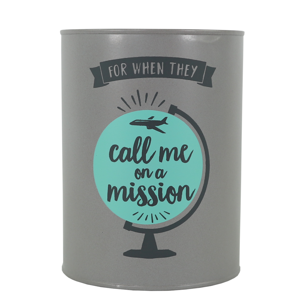 Call Me on a Mission Tin Bank, , large image number 0