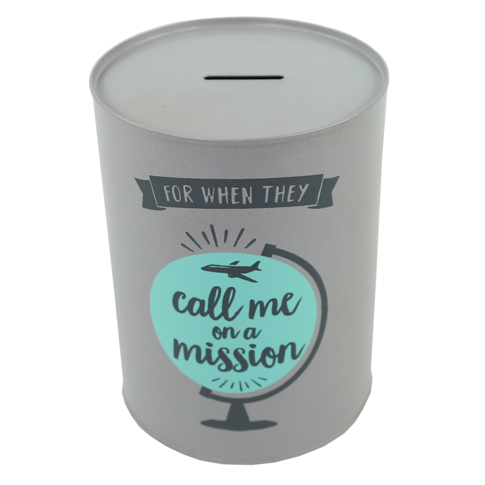 Call Me on a Mission Tin Bank, , large image number 1