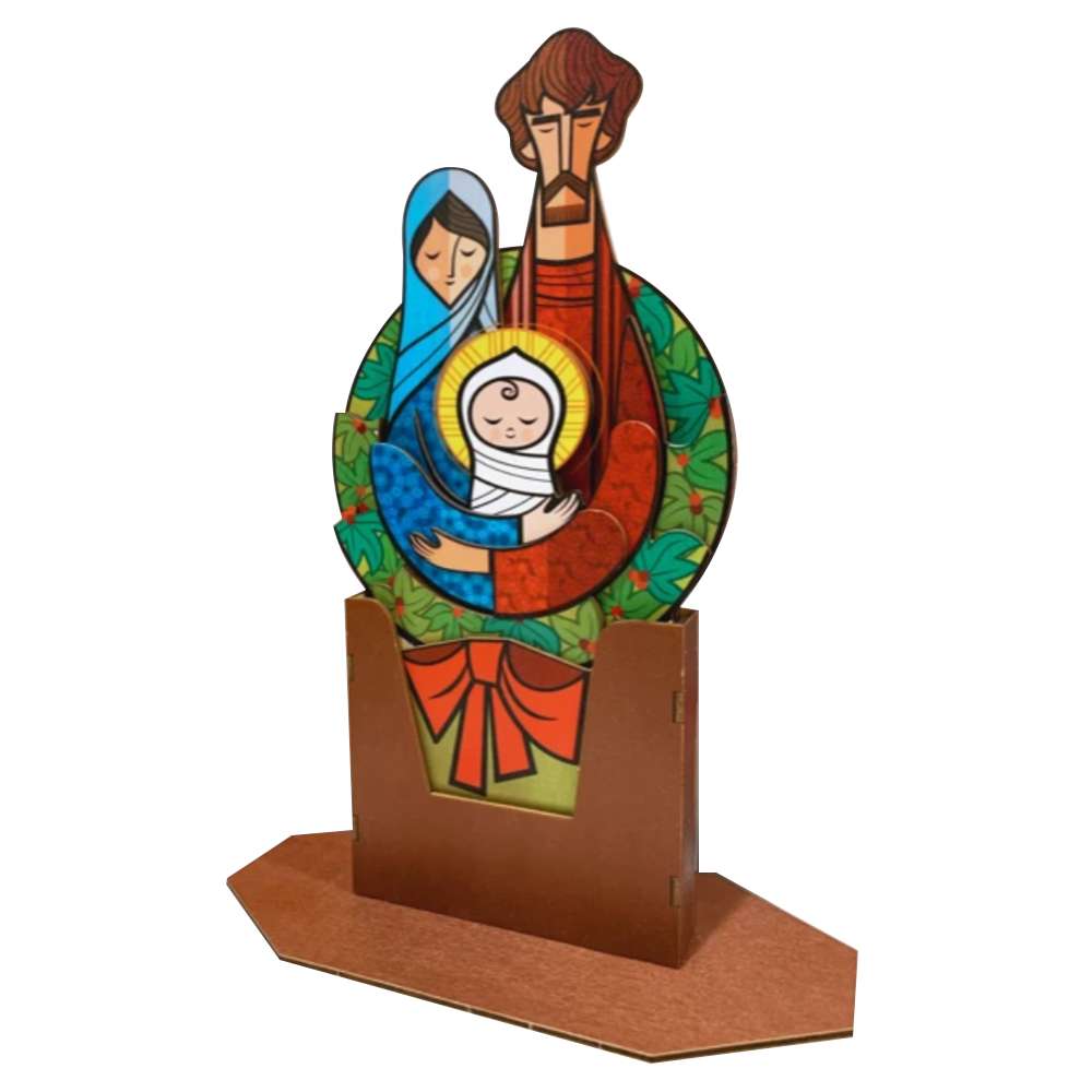 Standing Holy Family Puzzle Wood Nativity, , large image number 0