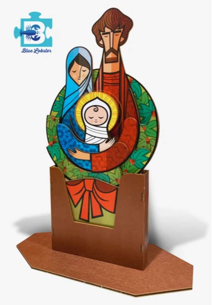 Standing Holy Family Puzzle Wood Nativity, , large image number 3