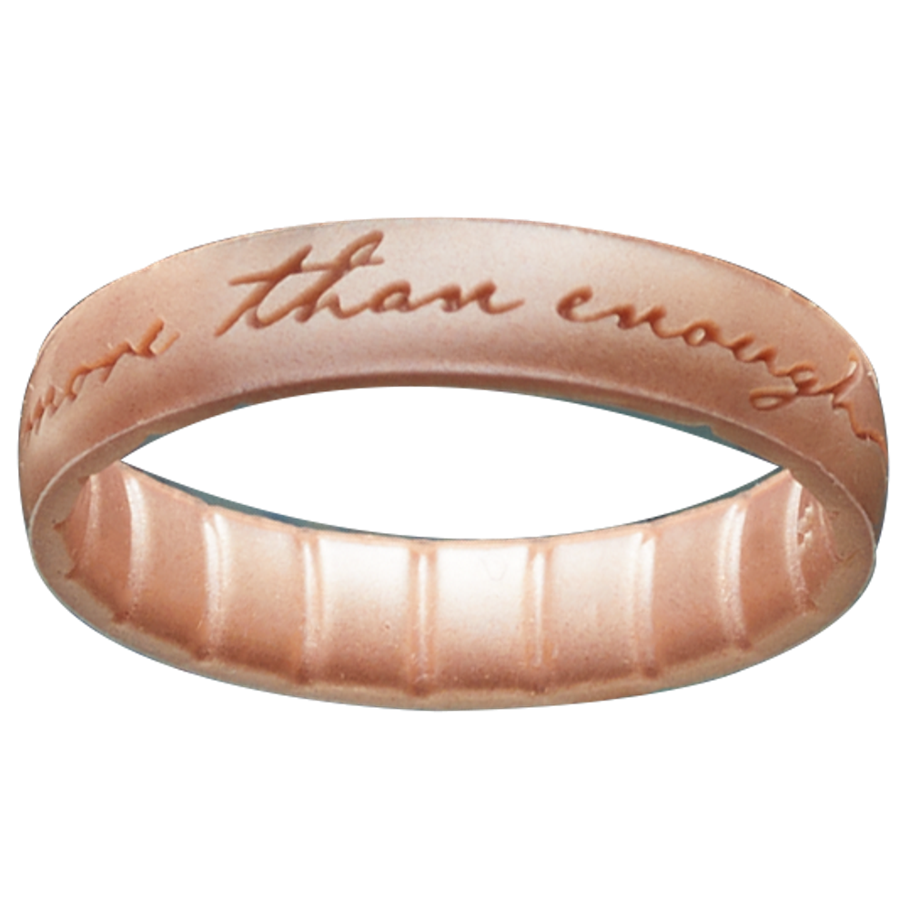 Silicone More Than Enough Thin Rose Gold Ring,  Silicone More Than Enough Thin Rose Gold Ring