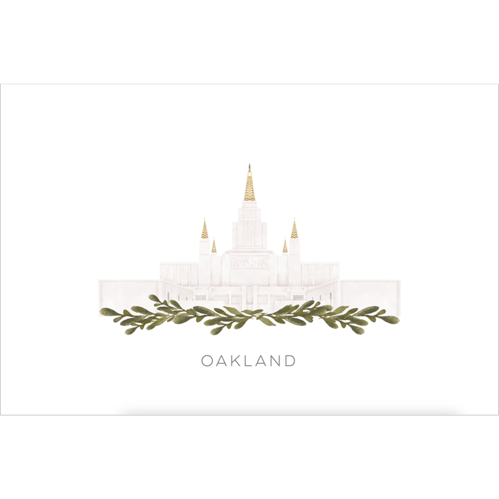 Oakland California Temple (11x13 Framed Art), , large image number 0
