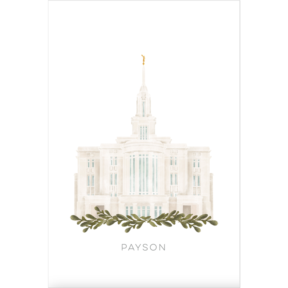 Payson Utah Temple (11x13 Framed Art), , large image number 0