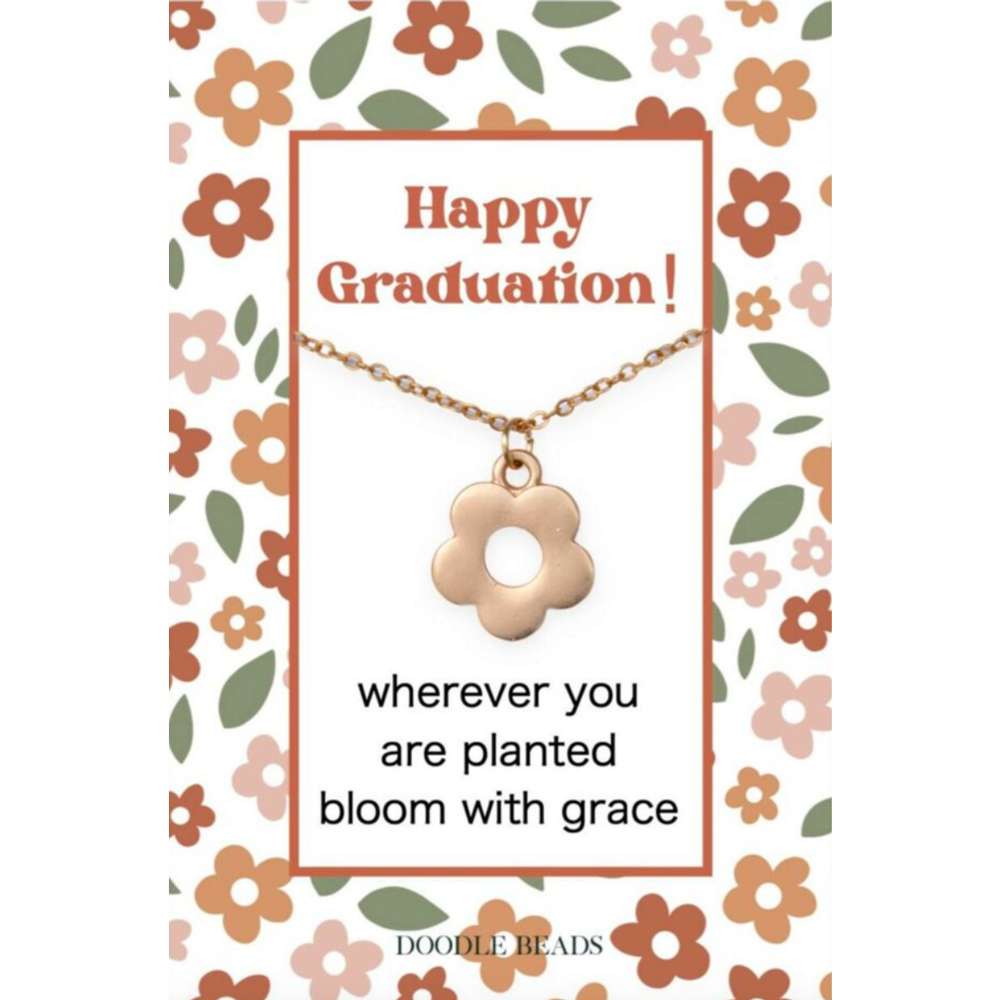 Happy Graduation Flower Necklace, , large image number 0