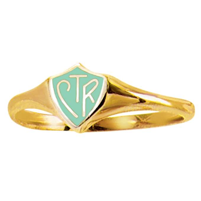 Gold w/Mint CTR Ring, , large image number 0
