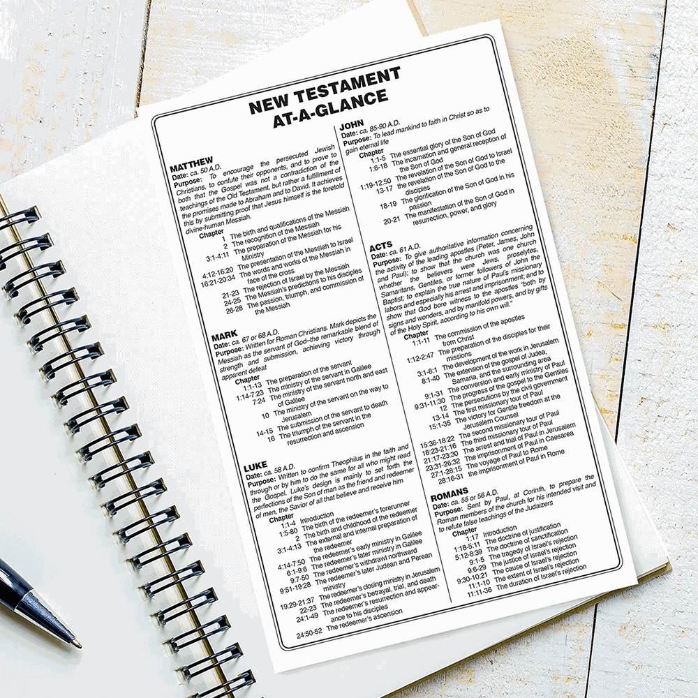 At A Glance New Testament, , large