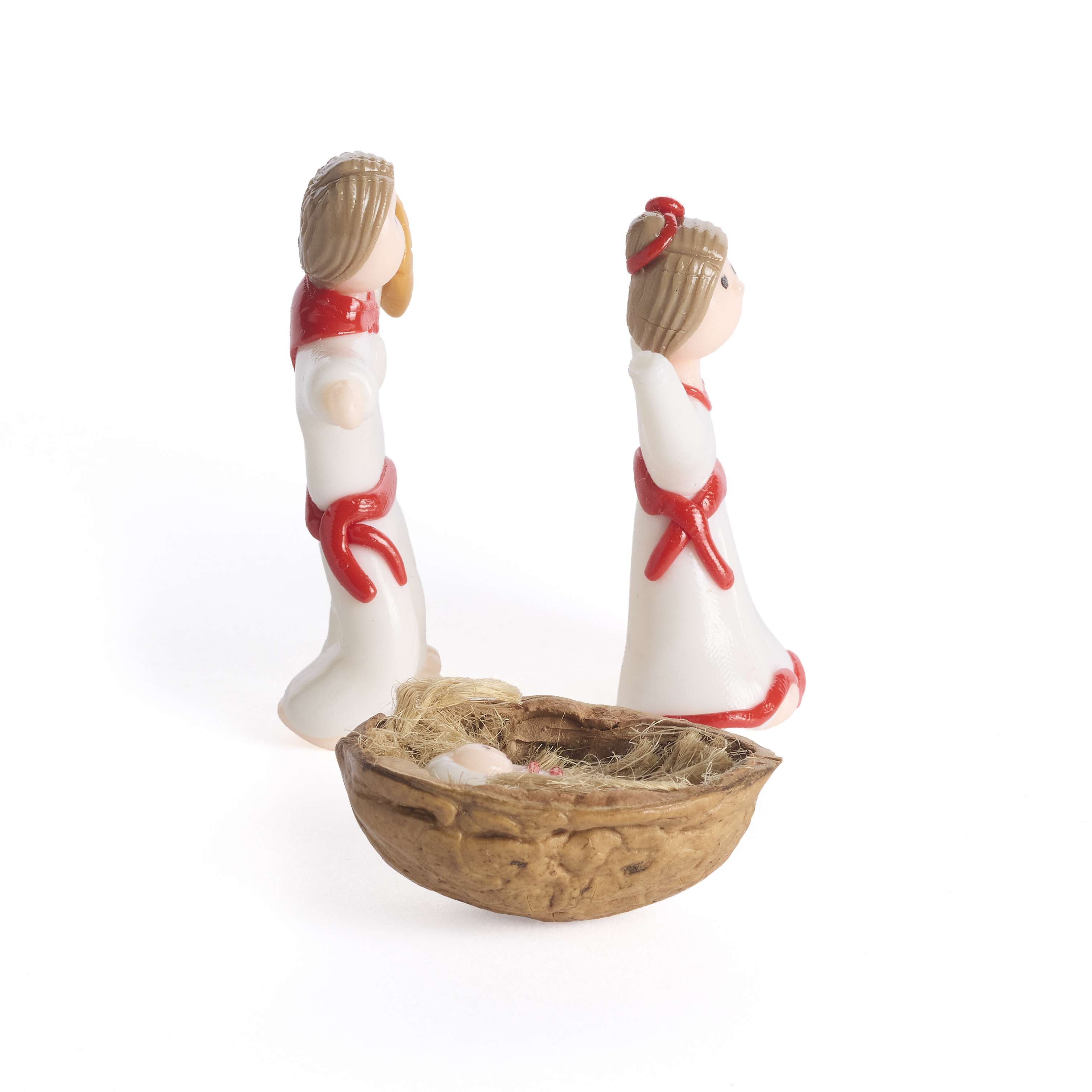 Ecuador Holy Family Red and White Nativity, , large image number 2