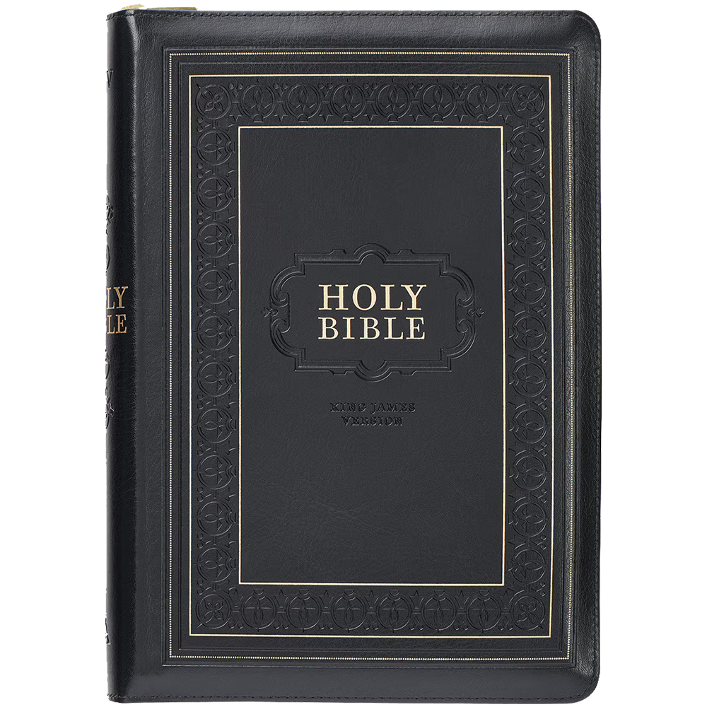 KJV Holy Bible, Giant Print, Faux Leather, Black