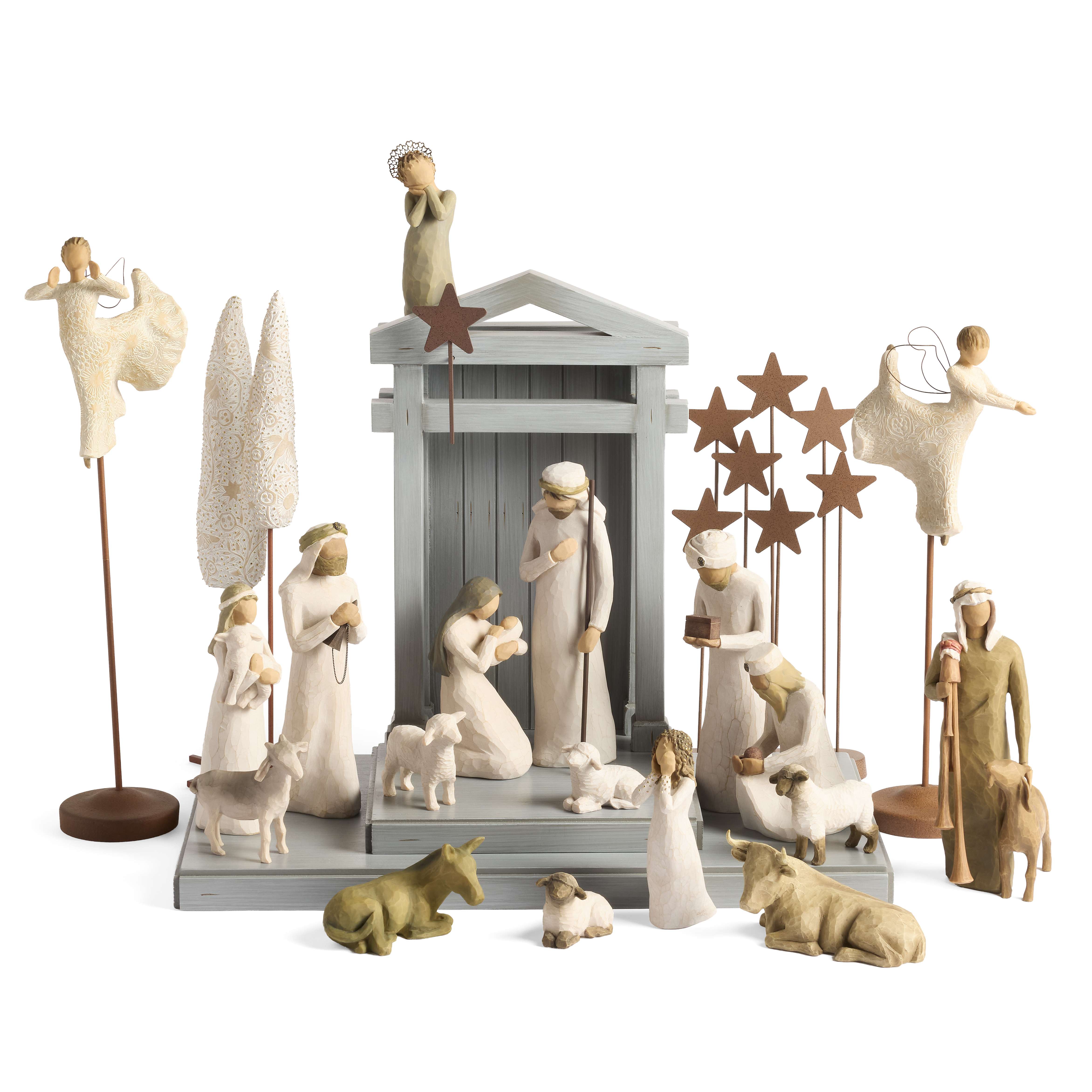 Willow Tree Metal Star Nativity Backdrop, , large image number 2