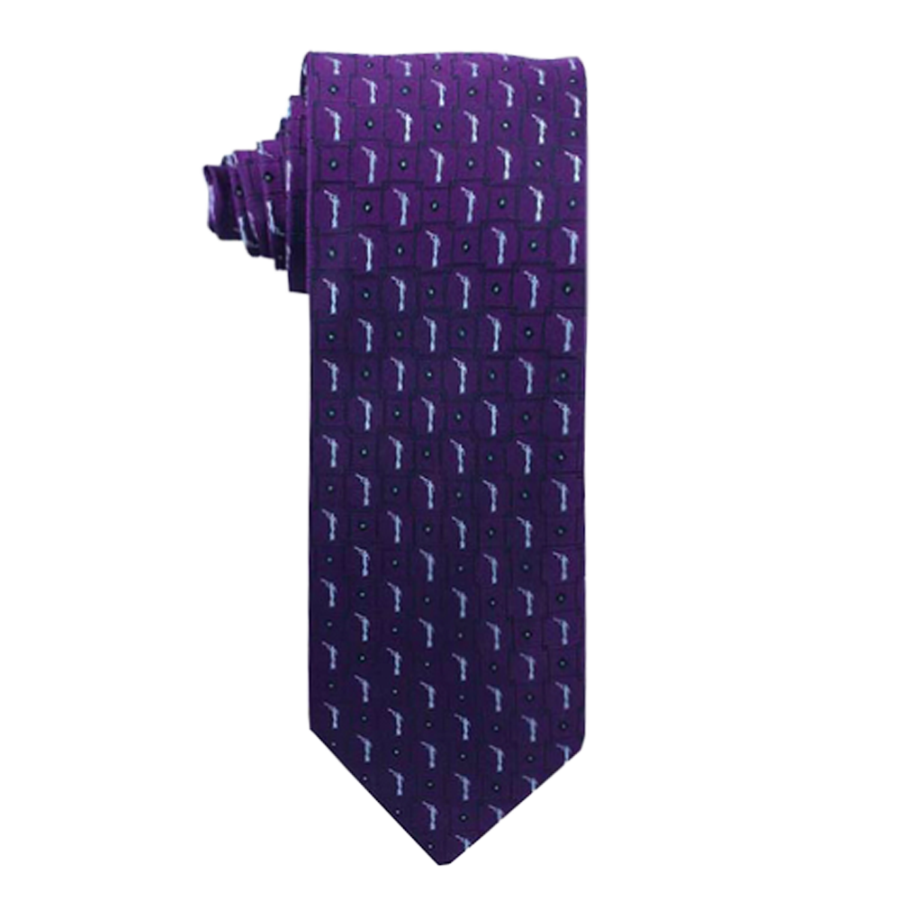 Men's Deep Purple Angel Moroni Necktie,  Men's Deep Purple Angel Moroni Necktie