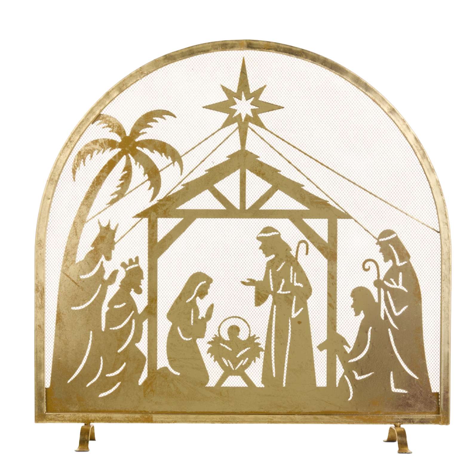 Nativity Fire Screen