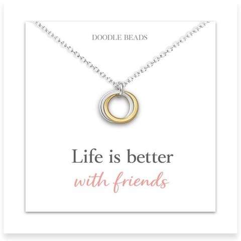 Life Is Better with Friends Necklace