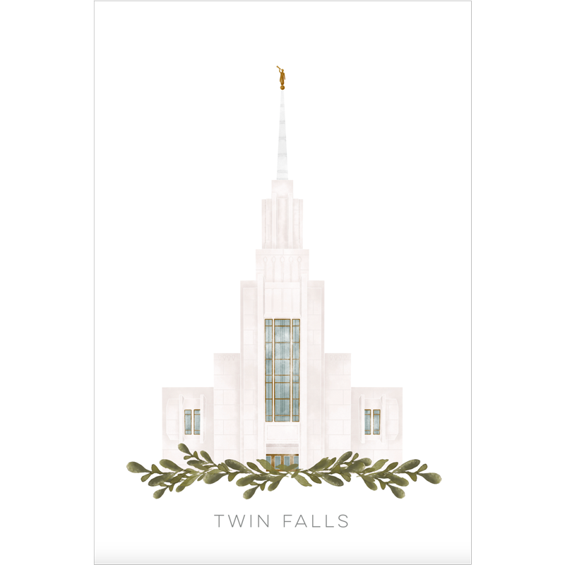 Twin Falls Idaho Temple (11x13 Framed Art) - DAVIS, KATAUNA