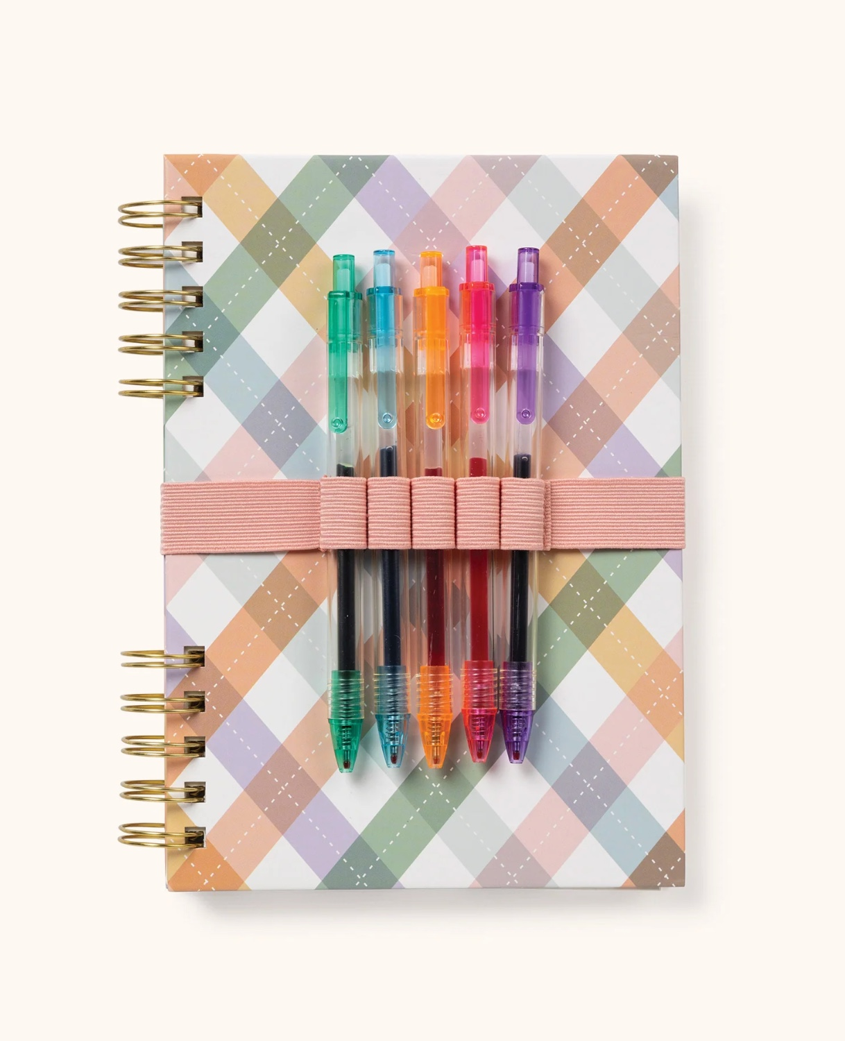 As If Argyle Journal with Pens