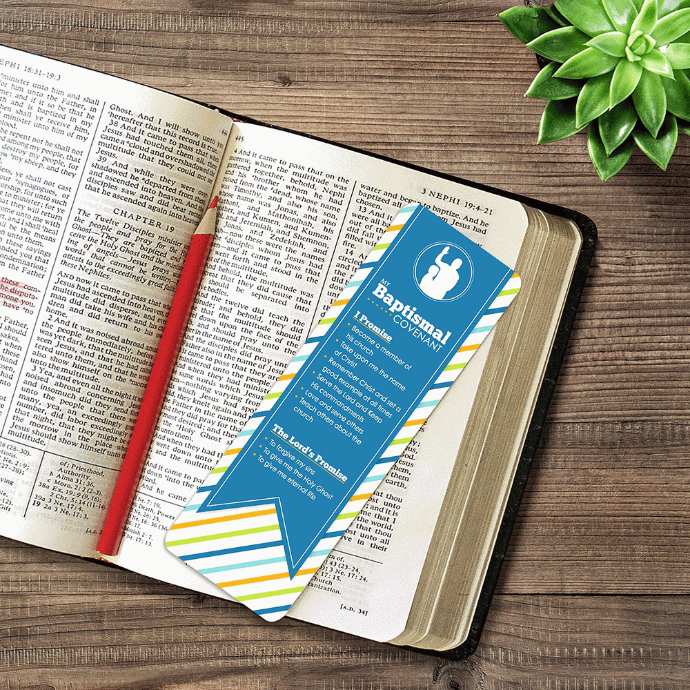 Baptismal Covenant Bookmark Boy, , large