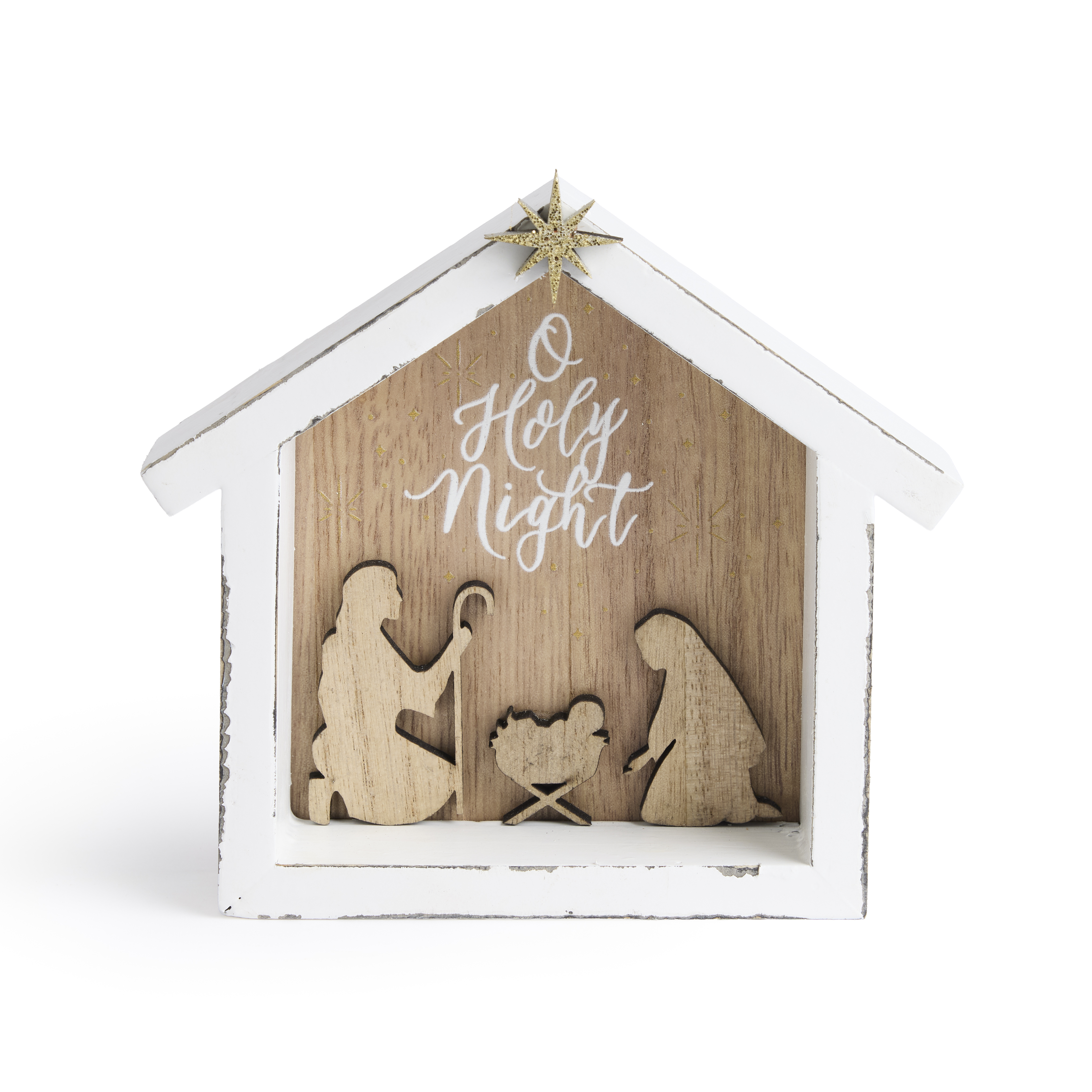 Wood Scene Nativity