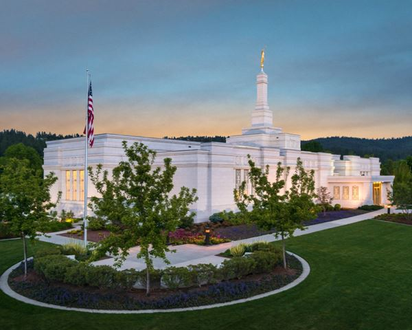 Spokane Temple Morning Glow 8x10 Print