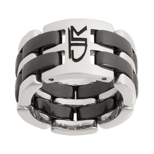 Fuzion Link Wide Black Diamond CTR Ring, , large image number 0