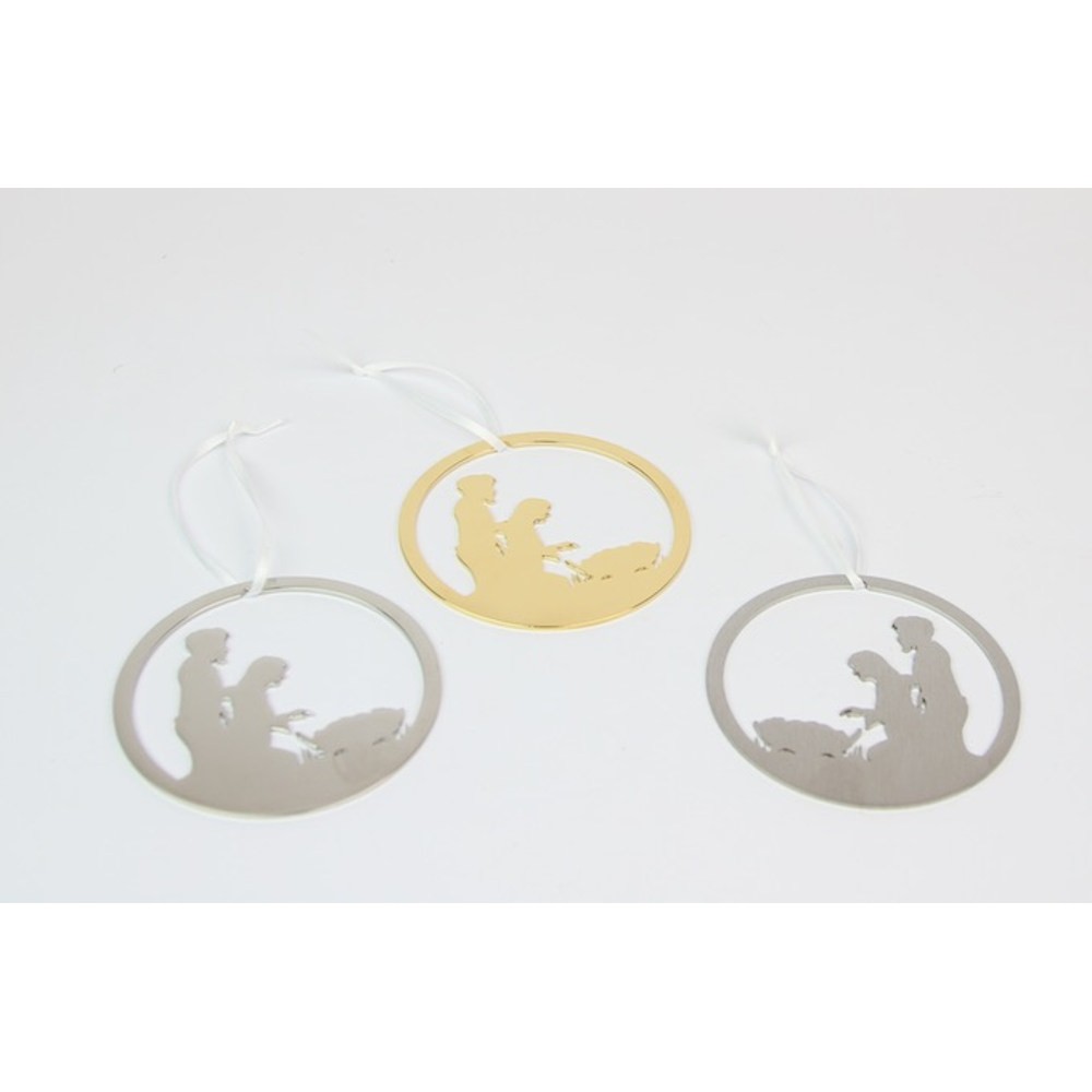 Holy Family Silhouette Ornament,  Holy Family Silhouette Ornament